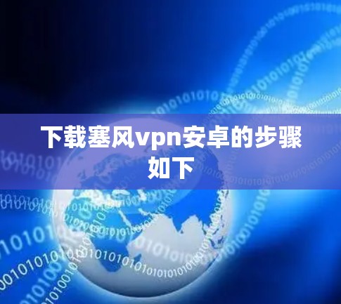 下载塞风vpn安卓的步骤如下